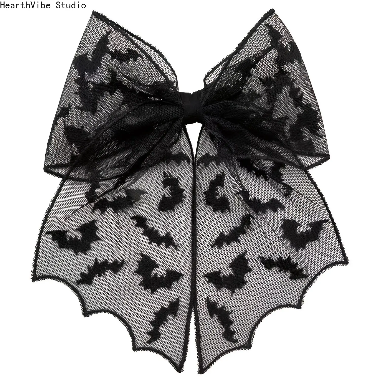 Spider Web Bow Hair Clip for Women Girls, Aesthetic Goth Ribbon Hairpin, Cute Halloween Party Headwear Daily Y2K Clothing Accessories