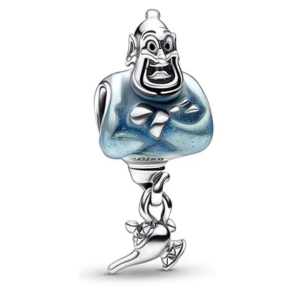 Pandora Disney Aladdin Genie & Lamp Charm 792348C01, Collectibles, Attached To A Dangling Lamp, Character Engraved Charms & Pendants, Dangle Charms & Pendants