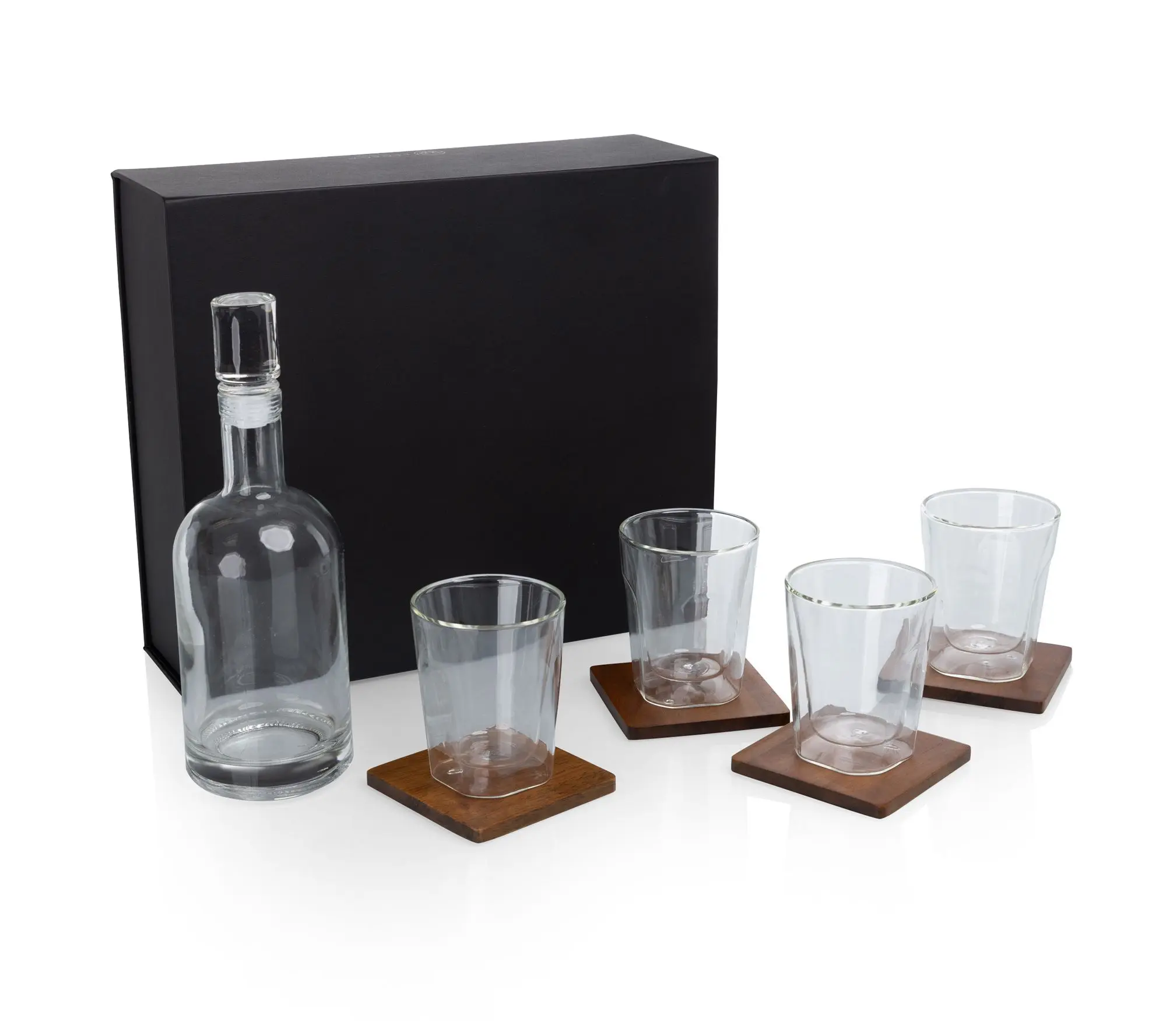 Legacy Whiskey Box with Decanter and 4 Lowballlasses Legacy Whiskey Box with Decanter and 4 Lowballlasses