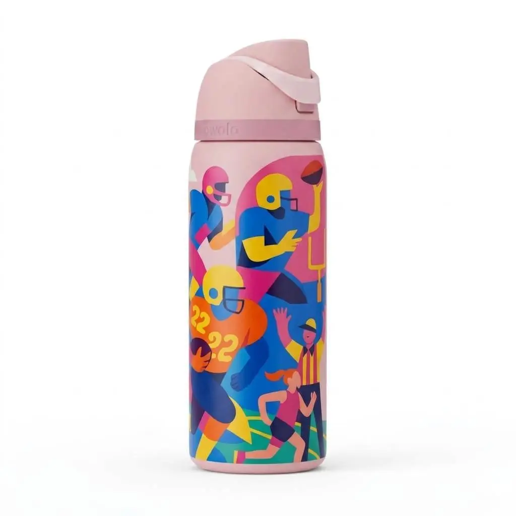 Owala FreeSip Insulated Stainless Steel Water Bottle - American Football Game Day Edition 24oz 32oz