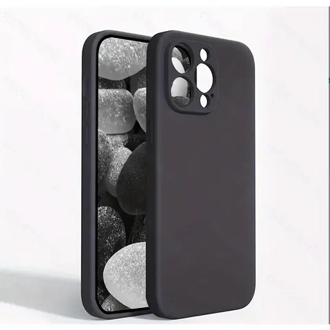 Solid Silicone All-Inclusive Protective Case with Screen Protector for iPhone 11-17 Models (17 Pro Max/17 Air/16 Pro Max/15 Plus/13/16 Plus) - Drop-Proof, Military-Grade Shockproof, Scratch-Resistant Camera Protection Mobile Phone Accessories, With Protec