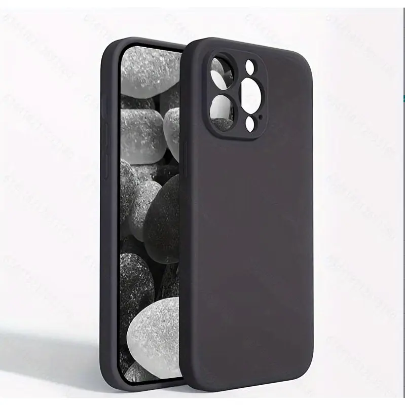Solid Silicone All-Inclusive Protective Case with Screen Protector for iPhone 11-17 Models (17 Pro Max/17 Air/16 Pro Max/15 Plus/13/16 Plus) - Drop-Proof, Military-Grade Shockproof, Scratch-Resistant Camera Protection Mobile Phone Accessories, With Protec