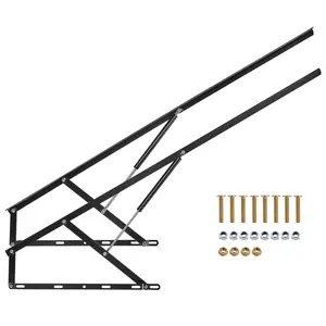 【Spotlight Day】VEVOR Bed Lift, 59x79 in Compatible Bed Size 309 lbs Load Bearing, DIY Wall Bed Mechanical Hardware Kit Vertical Deluxe, Pneumatic Lever Heavy Duty Bed Support, Folding Wall Bed for Guestroom