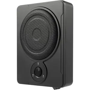 8 in 600W Audio Slim Under-Seat Powered Subwoofer with Amp Kit, Car/Truck Sub Bass Speaker Kit Pure Music Output