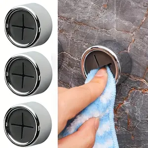 4pcs Self-Adhesive Towel Plug Holders, Self Adhesive Hooks - Wall Mounted, Easy Install, ABS+PVC Storage Organizer for Bathroom & Kitchen, for Rags and Dishcloths