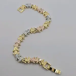 Fashion Bracelet Hearts Designs Three Colors Gold-Plated - No Fade No Tarnish