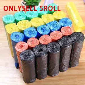 100pcs Plastic Garbage Bags, Convenient Trash Bag, Durable Trash Bag, Plastic Waste Cleaning Storage Container, Kitchen Bathroom Bedroom Office Accessories