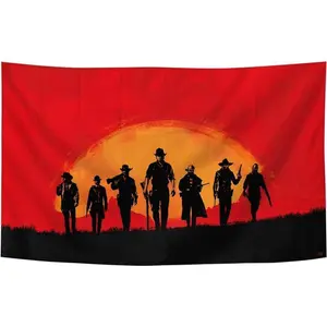 Game Tapestry Red Dead 2 Merch Poster Redemption Pop Art Home Decoration for College Dorm Room Decor,Outdoor,Gift, Parties
