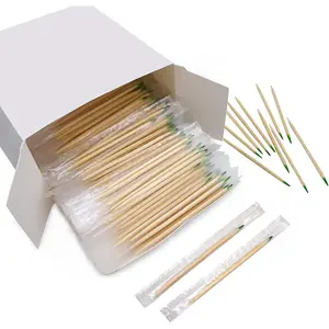 BLUE TOP Wood Bamboo Mint Individually Cello Wrapped Toothpicks 2.5 Inch Pack 1000,High Class Food Picks with Flavor,Bamboo Mint Toothpicks for Appetizers,Cocktails,Fruits,Olive,BBQ Picks.