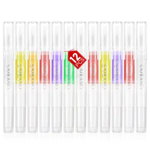 SAVILAND 6PCS Natural Cuticle Oil Pen with Vitamin E Nourishes & Repairs Damaged Cuticles Strengthens Nails & Provides Comfort for Nail Polish