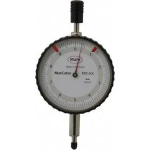 Mahr 10mm Range, 0-10 Dial Reading, 0.1mm Graduation Dial Drop Indicator 50mm Dial 4331000