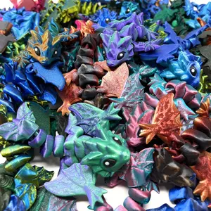 Gocutouts Baby Wyvern Dragons Figures - Bulk Packs 3d Printed in Assorted Colors