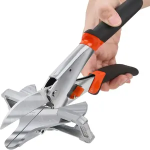 Miter Shears for Angular Cutting Molding,Quarter Round Cutting Tool,0-135 Degree Adjustable Angle Trim Shear,Multifunctional Trunking Shears for Cutting Soft Wood, Plastic, PVC and moreQuesear