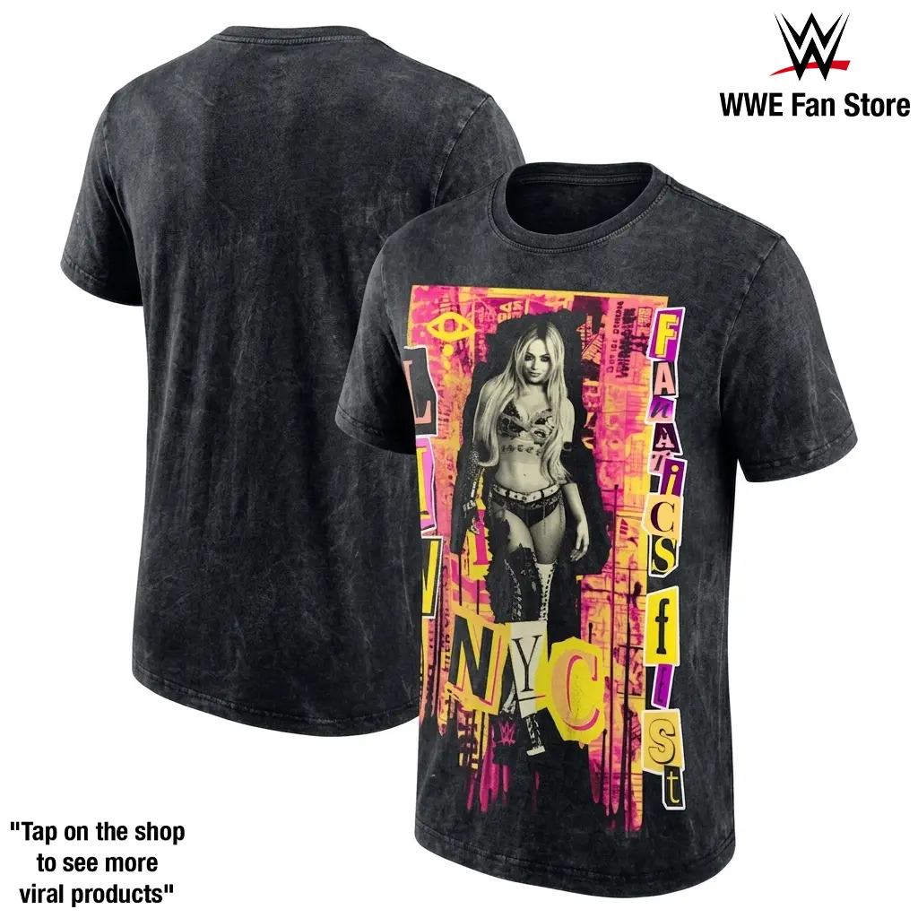 Liv Morgan Fanatics Fest New York 2026 T-Shirt WWE Liv Morgan Women's World Champion Fearless Superstar Riot Squad Legacy Money in the Bank Winner Fanatics Fest NYC 2026 Collector Graphic Vintage Tee Gift for Wrestling Fans
