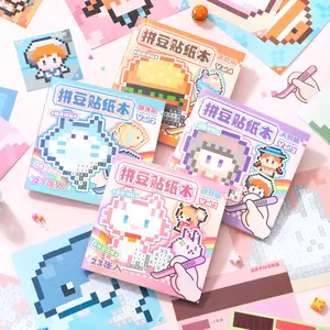 Pixel Puzzle Sticker Books by Number Scenes 10 Scenes 23 Pages Cute Design with Free Tweezers and Mystery Sticker