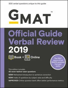 USED-GMAT Official Guide Verbal Review 2019: Book + Online by Gmac (Graduate Management Admission Coun (Paperback)