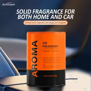 【Metal Finish 】Car Gel Air Freshener & Odor Eliminator, Stress Relief Aromatherapy, 120 Days Long Lasting Fragrance, Leak-Proof Safe Deodorizer, Dual Use for Car and Home Car Odor Remover Car Diffuser
