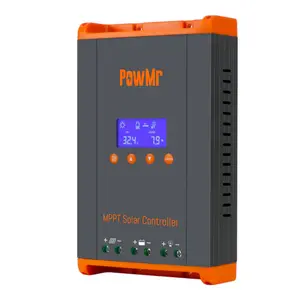 PowMr 60A MPPT Solar Charge Controller, 12V/24V/48V/160V(Max) DC Input, Bulit in LCD Display, Support 12(Max) Solar Regulator Connections, Work for Lead-Acid and Lithium Batteries【Parallel Version】