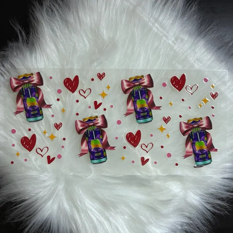 #103 UVDTF Wrap 16oz Cup Wrap Decorative Stickers Waterproof Glass