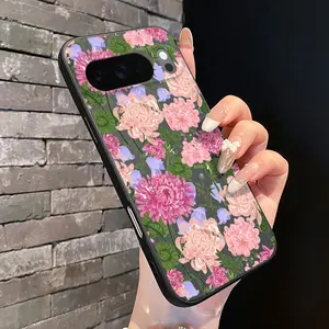 Rounded Edge Phone Case for Google Pixel 10 9 XL 8 7 Pro A Floral Symphony Blossom Reverie Petal Poetry Pattern Pocket-Friendly Shockproof Liquid Silicone Protective Soft Smartphone Casing