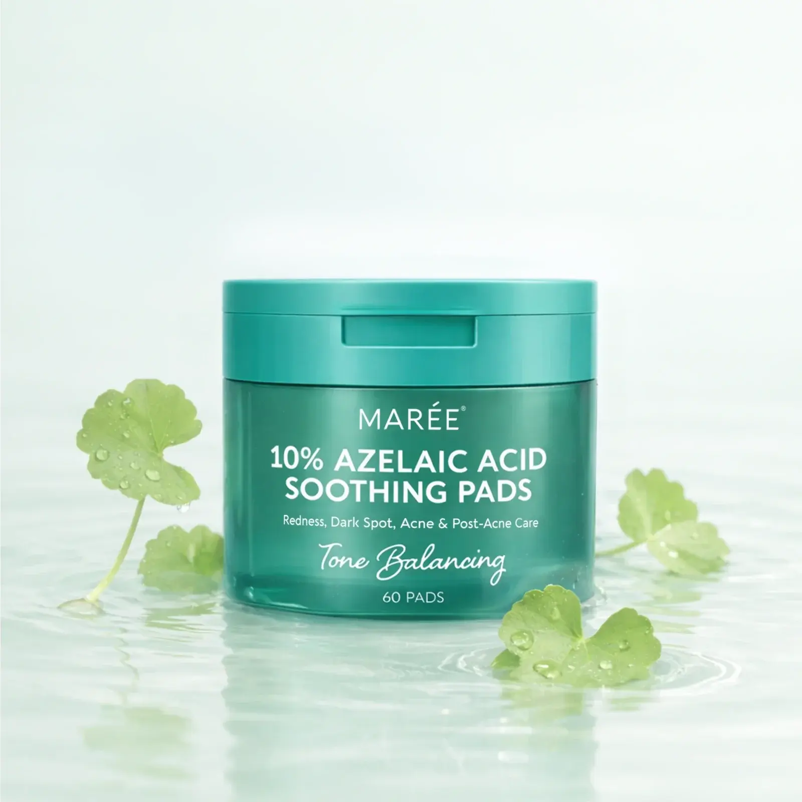 MARÉE Exfoliating Toner Pads – Facial Exfoliating & Cleansing Pads – Glycolic Acid – 50 Pads