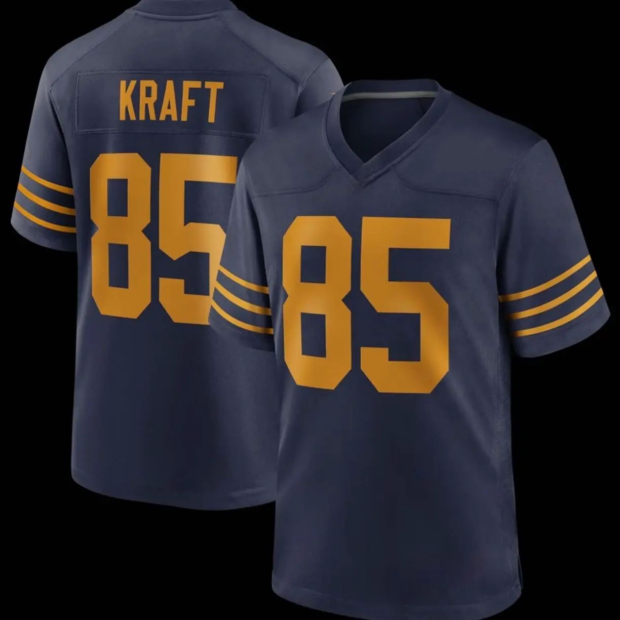 Unisex Football inspired by Kraft 85 Green Bay Alternate Game Jersey - Navy