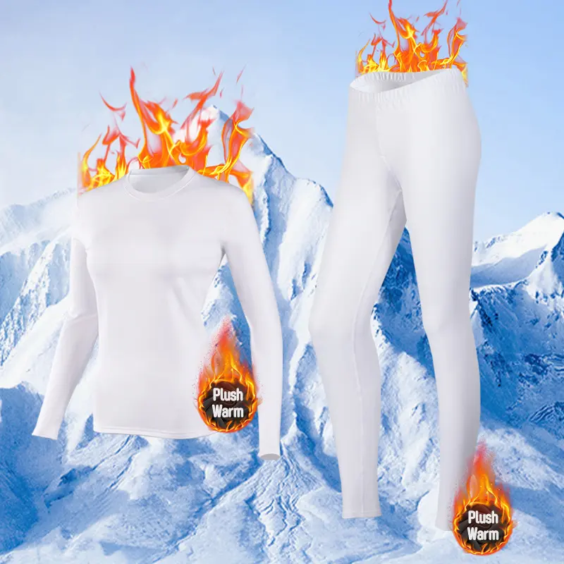 【 Plush Set 】 White long sleeved+white l