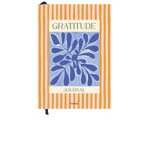 Papier Stay Grounded Hardcover Gratitude Journal in Orange