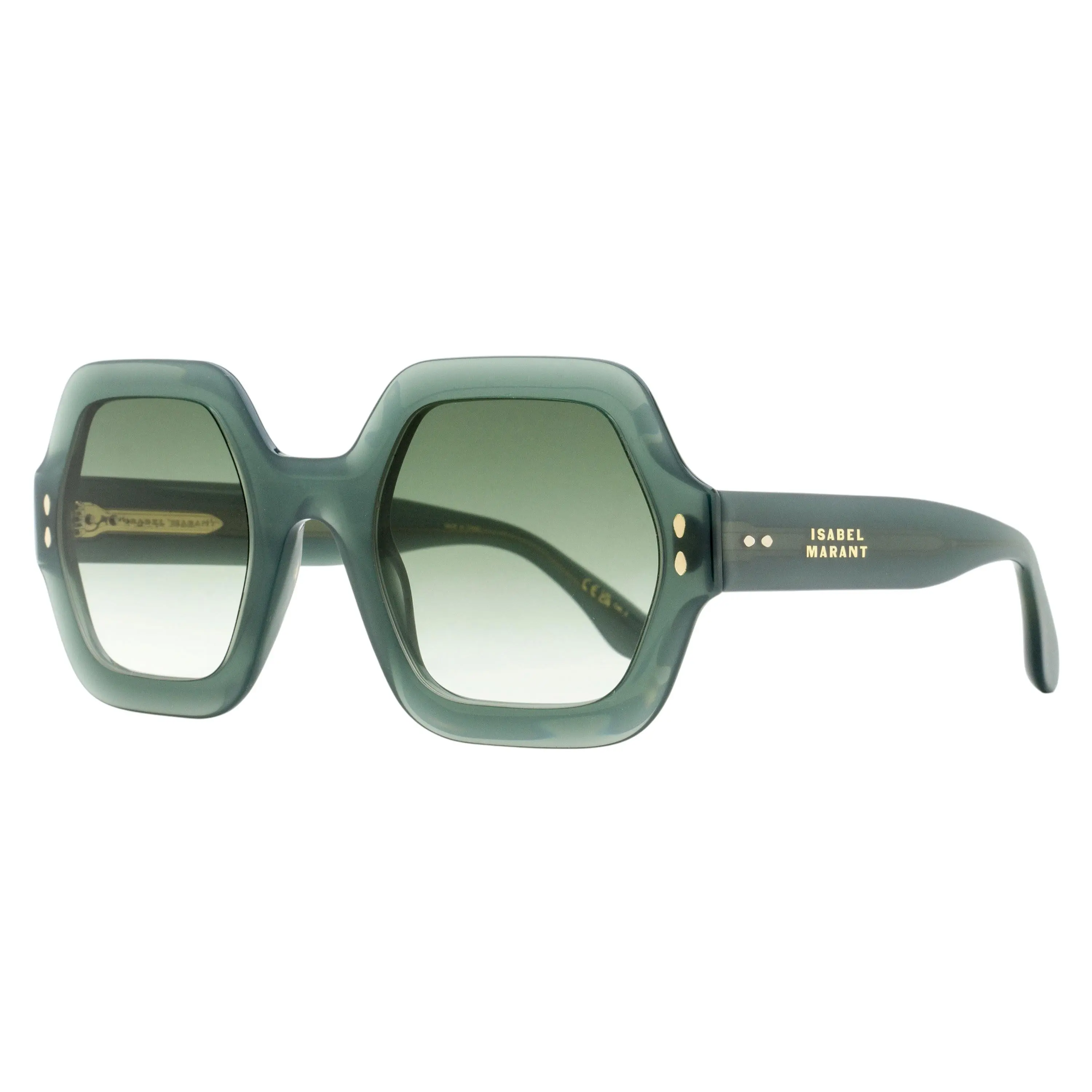 Isabel Marant Geometric Ely Sunglasses IM0004NS 1ED9K Green 52mm