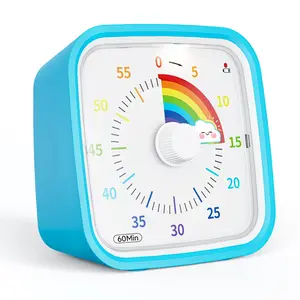 Yunbaoit Visual Digital Timer with Protective Case, 60-Minute Countdown Tool for Kids and Adults, Silent Timer with Low-Battery Reminder for Effective Time Management