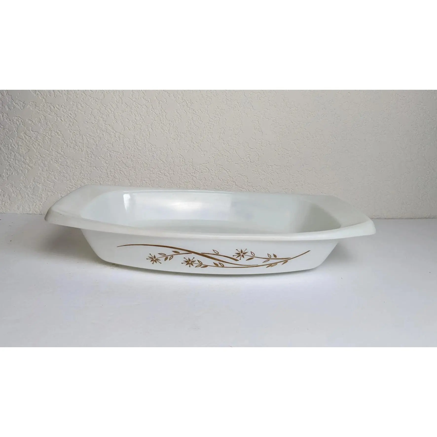 Vintage Golden Honeysuckle Pyrex Baking Dish