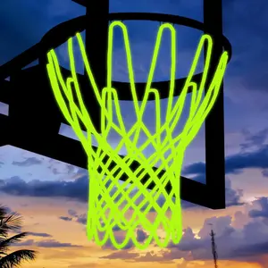 Basketball Net Outdoor, 2025 Upgrade  Weather Anti Whip Basketball Net Replacement -12 Loops