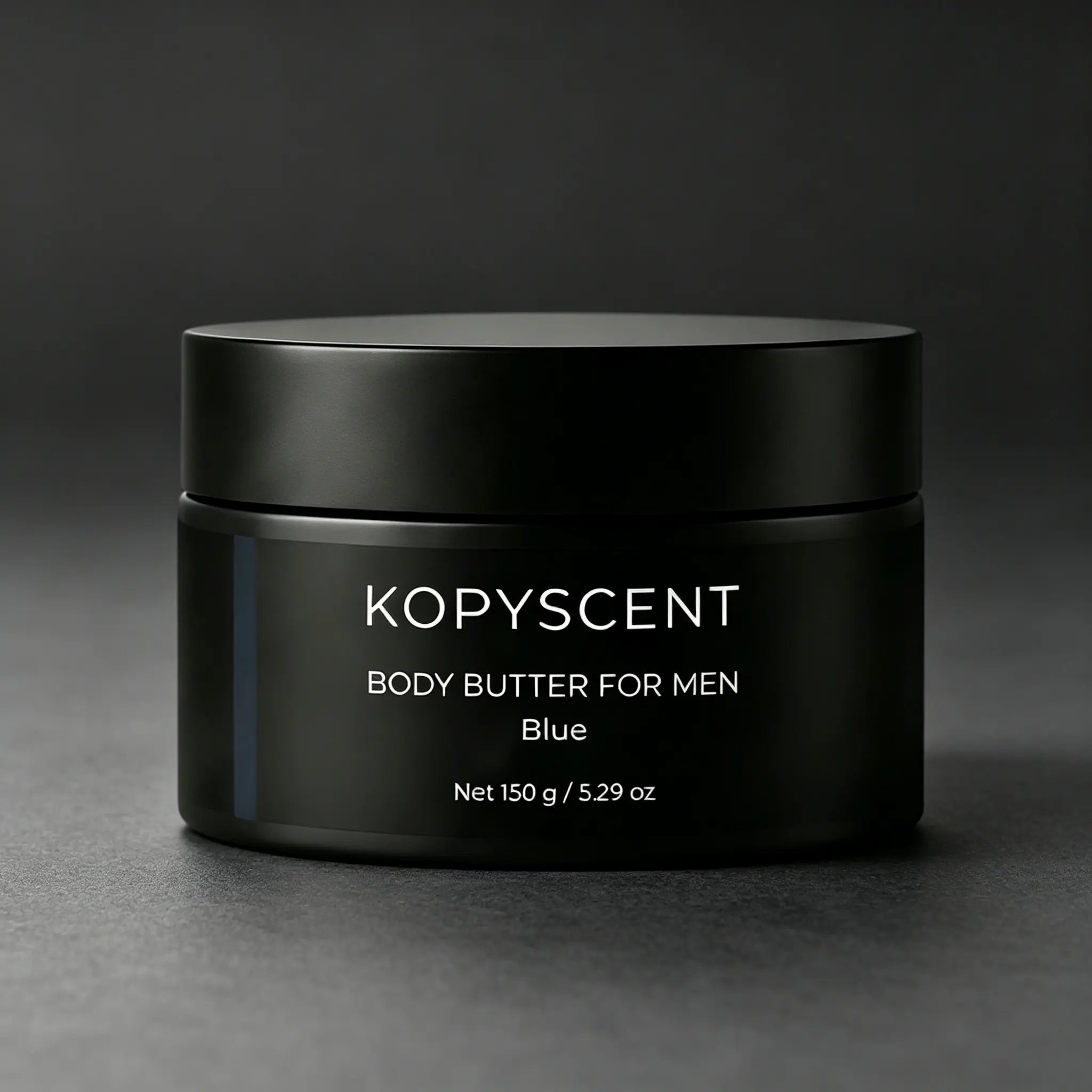 KOPYSCENT Male Body Butter 150g - Gentle Fresh Scent Fragrance, Deep Hydrating Non-Greasy Youth Cream, Daily Soft Smooth Feel Body Care for Dry & Rough Skin