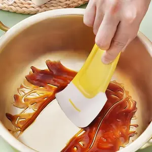 Silicone Scraper Set — Heat-Resistant Flexible Pan & Bowl Scrapers, Non-Stick Safe Kitchen Spatulas for Baking, Cooking & Cleaning (1-Pack)