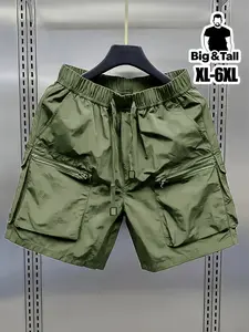 Men's Summer Plus Size cargo shorts, Lightweight Quick-Dry Men's Shorts, Cool Comfortable Breathable Multi-Pocket Zip Design, Xl-6xl