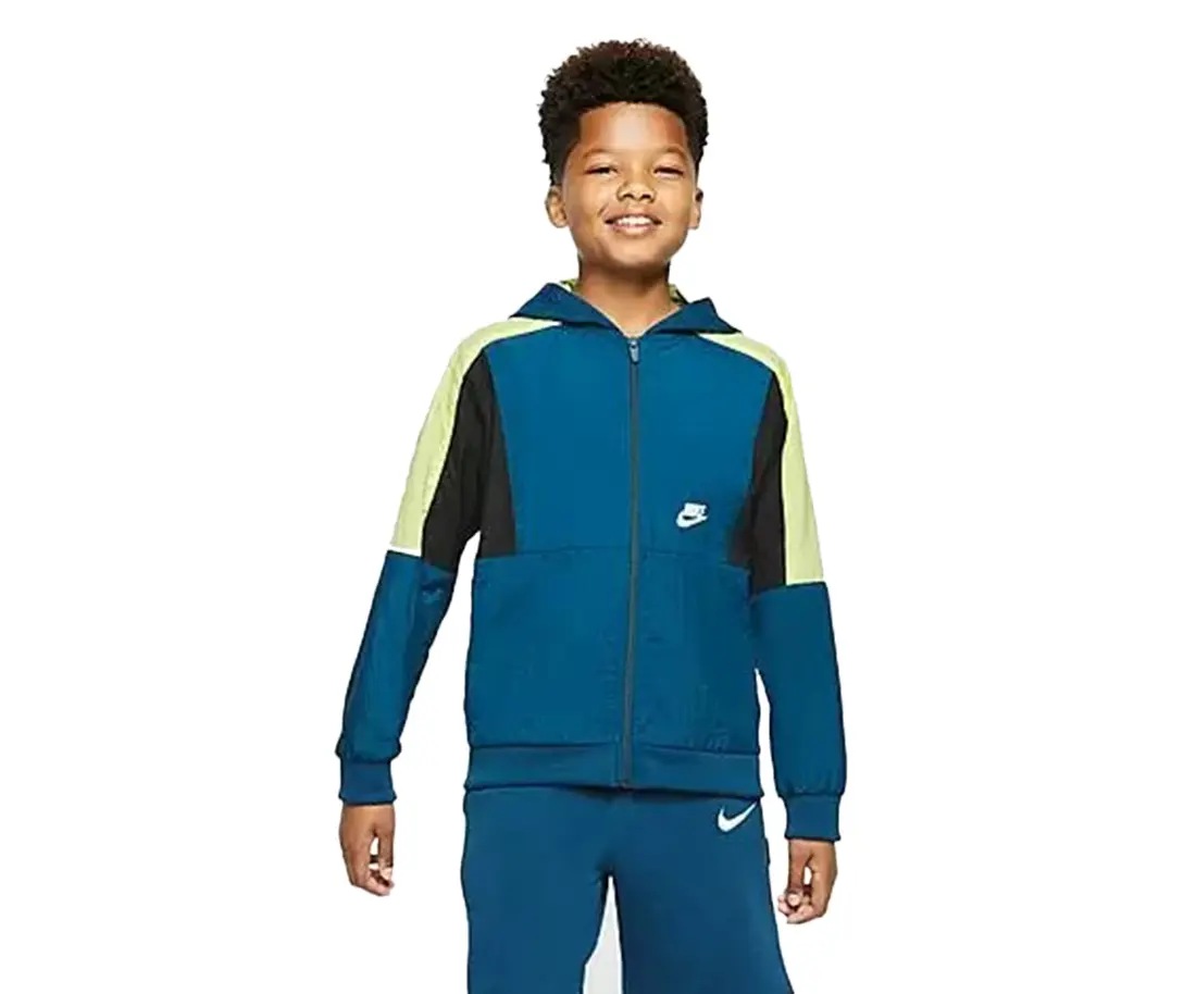 Nike Sportswear Woven Colorblock Full-Zip Boys Jackets