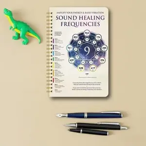 Sound Healing Journal, Enhance Your Energy Frequency, Personal Growth Notebook, Sound Therapy Log, Wellness & Self-Improvement Tool