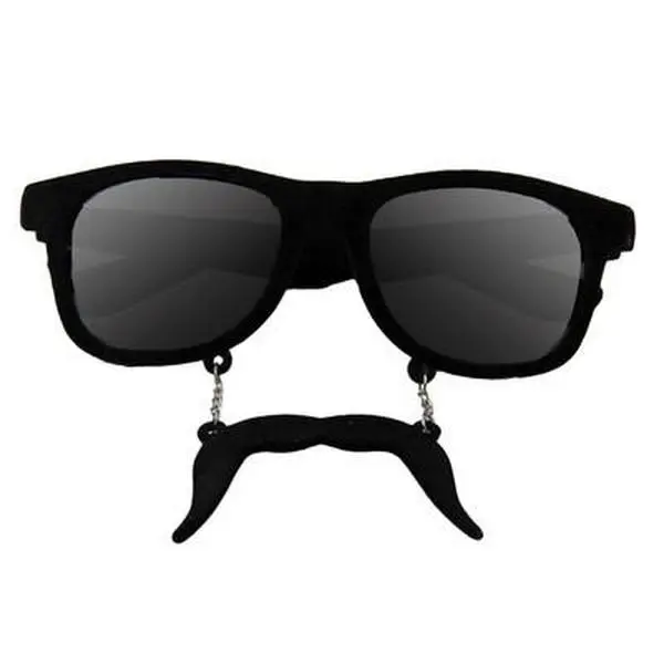 12 PACK Black Mustache Adult Style Sunglasses  WS7095D