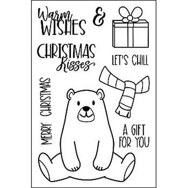 Crafts & Sewing The Stamps of Life polarbear2stamp Clear Stamp Set Crafts & Sewing The Stamps of Life polarbear2stamp Clear Stamp Set