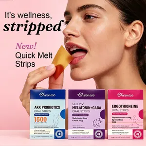 Quick Melt Strips Discovery Set 3 Pack | AKK Probiotics, Melatonin+GABA & Ergothioneine Oral Strips | Gut, Sleep & Energy Support | Fast-Dissolving | Vegan & Sugar-Free | 30 Strips Each Pack| Mango & Peppermint Flavor