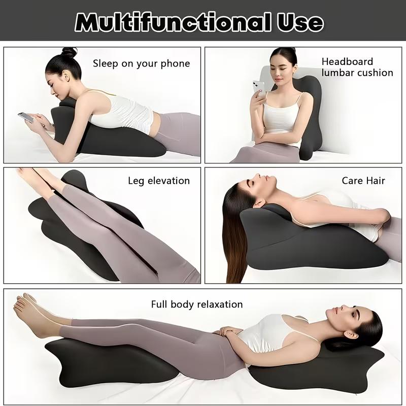 A Wedge Pillow Made of 4-Color Ergonomic Designed for Stomach Sleepers, Providing Cervical And Lumbar Support. It Is Versatile for Use During Sleep, at The Office, While Reading, Or in Bed. The Cover Is Breathable, Removable, And Machine Washable