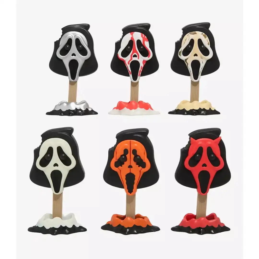 CultureFly Ghostface Meltz New Melted-Style Design TV/Movie Character Collectible Vinyl Figure - Blind Bag Collecting Surprise Set, Art Toy, Mini Blind Bags
