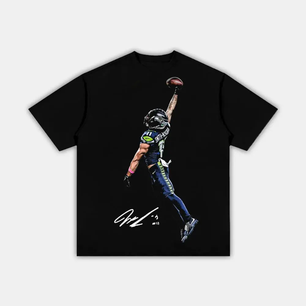 SMITH- NJIGBA POSTERIZED TEE Adult and Youth T-Shirt Sweatshirt, Jaxon Smith-Njigba shirt, #Seahawkkk merch, graphic t-shirts, Seattle Football Game Day Shirt, men's clothing clothes merch, Streetwear, Gift For Him and Her