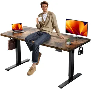 Electric Standing Desk 71"x30" – Adjustable Sit Stand Desk with 1" Thick Tabletop, Double Beam Frame, 3 Memory Presets & Cable Management, Ergonomic Home Office Desk for Productivity & Wellness