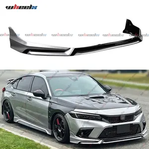 2022-2024 11th Gen Honda Civic Accessory Kit - Fitment Trunk Spoiler, Yofer V3 Front Bumper Lip Splitter, Body Protection Replacement Part
