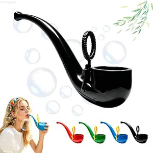 Portable Novelty Soap Bubble Pipe, Creative Fun Bubble Blower Toy for Kids & Adults