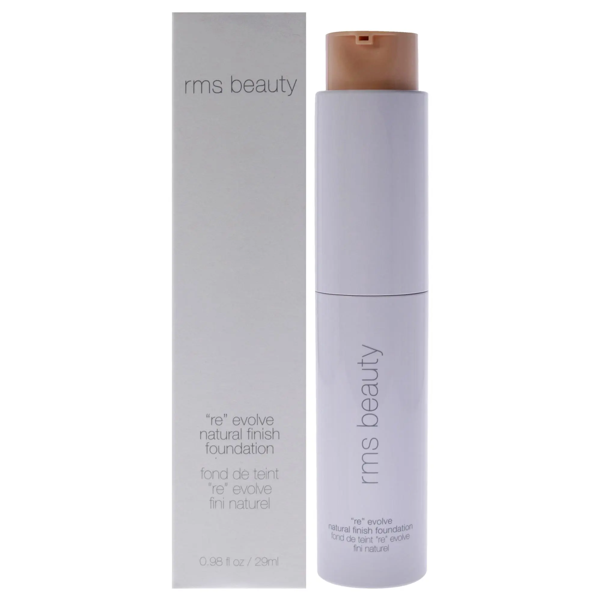 RMS Beauty Re-Evolve Natural Finish Makeup Foundation - 11.5 Buff Beige, Neutral Undertones, 0.98 fl oz, Women's, Blends Easily, Applies Evenly, Natural Base, Smooth Finish