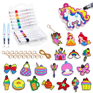 JoyCat Art Kit- 3D DIY Foam Texture Painting Kit, Unicorn & Princess Magic Puffy Paint Kit, Stocking Stuffers, Craft Kits for Kids, Easter Christmas Gift for Girls & Boys