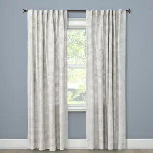 1pc 54"x84" Light Filtering Honeycomb Curtain Panel Gray - Threshold