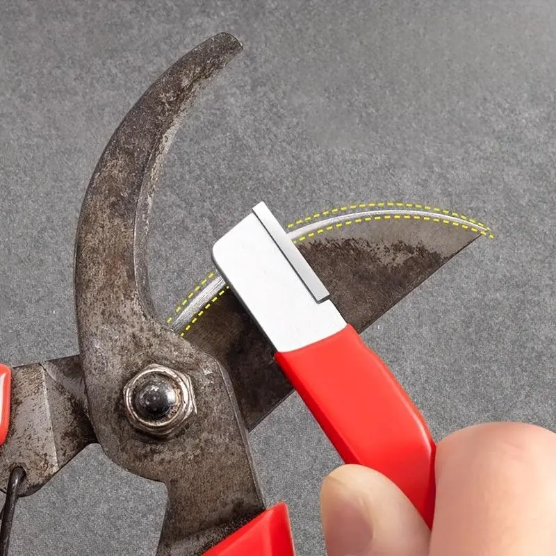 Knife Sharpener Professional Kitchen Sharpening Stone Tungsten Diamond Ceramic Sharpener Tool Garden Shear Sharpening Stone, Versatile Home Tool for Sharpening Various Blades